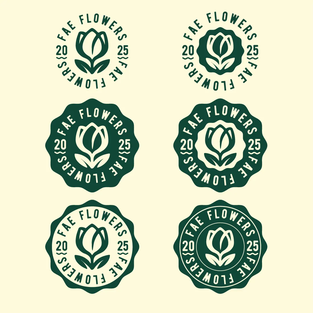 FAE Flowers stylesheet met badge varianten en jaartal