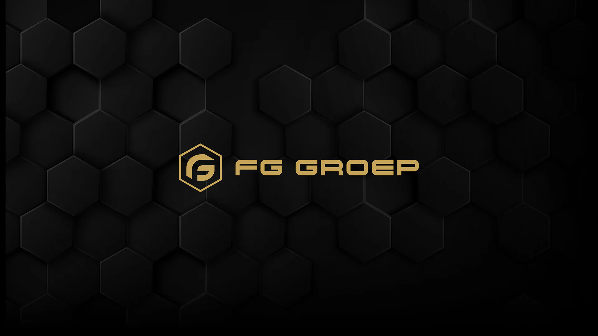 FG-Groep coverbeeld met goud logo op donkere achtergrond