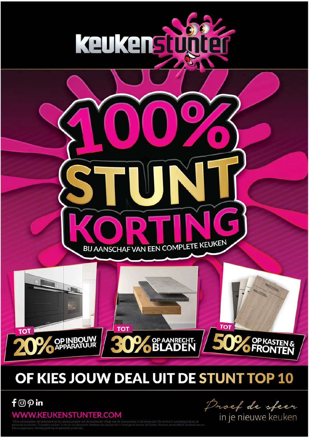 FG-Groep Keukenstunter campagne met 100 procent stunt korting