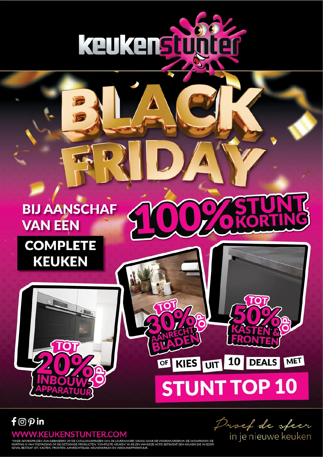 FG-Groep Keukenstunter Black Friday campagneposter