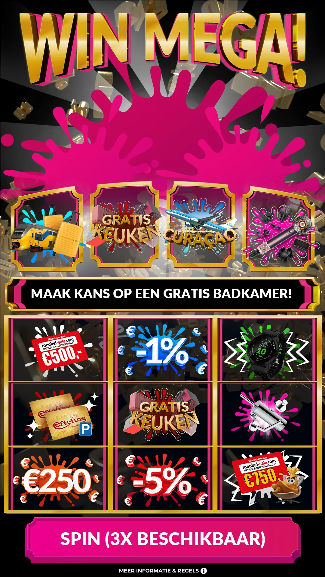 FG-Groep Keukenstunter win mega eindkaart
