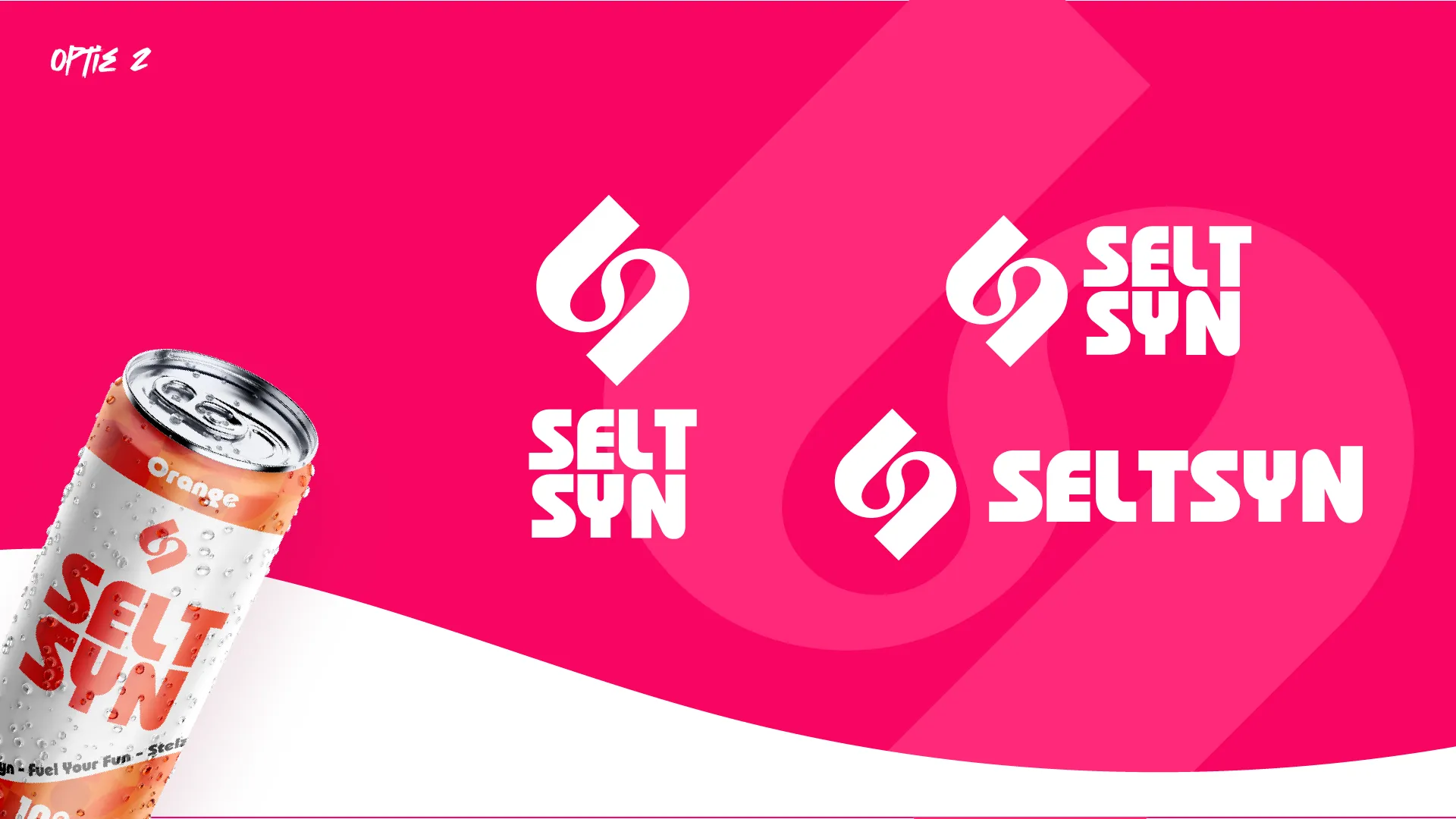 Seltsyn tweede logo toepassing met twee blikjes