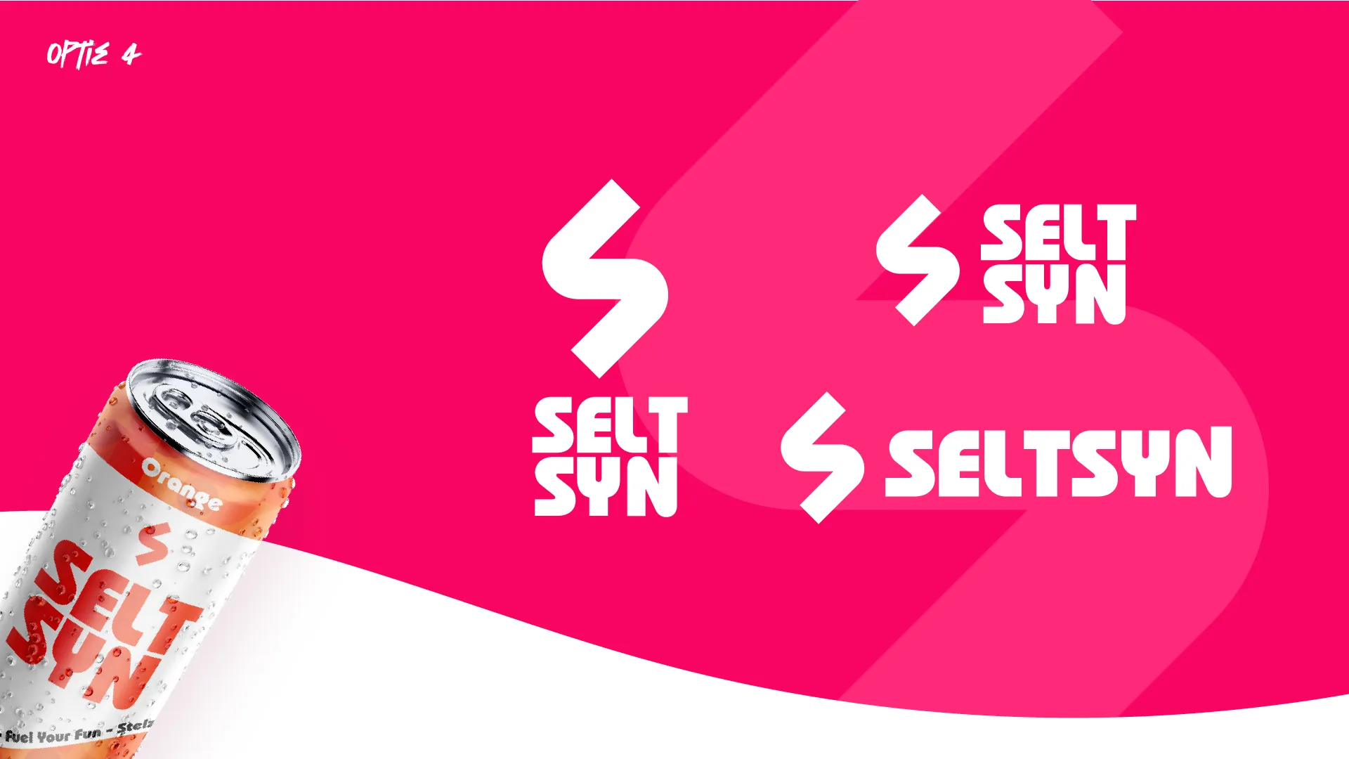 Seltsyn roze verpakkingsconcept met logo en blikje