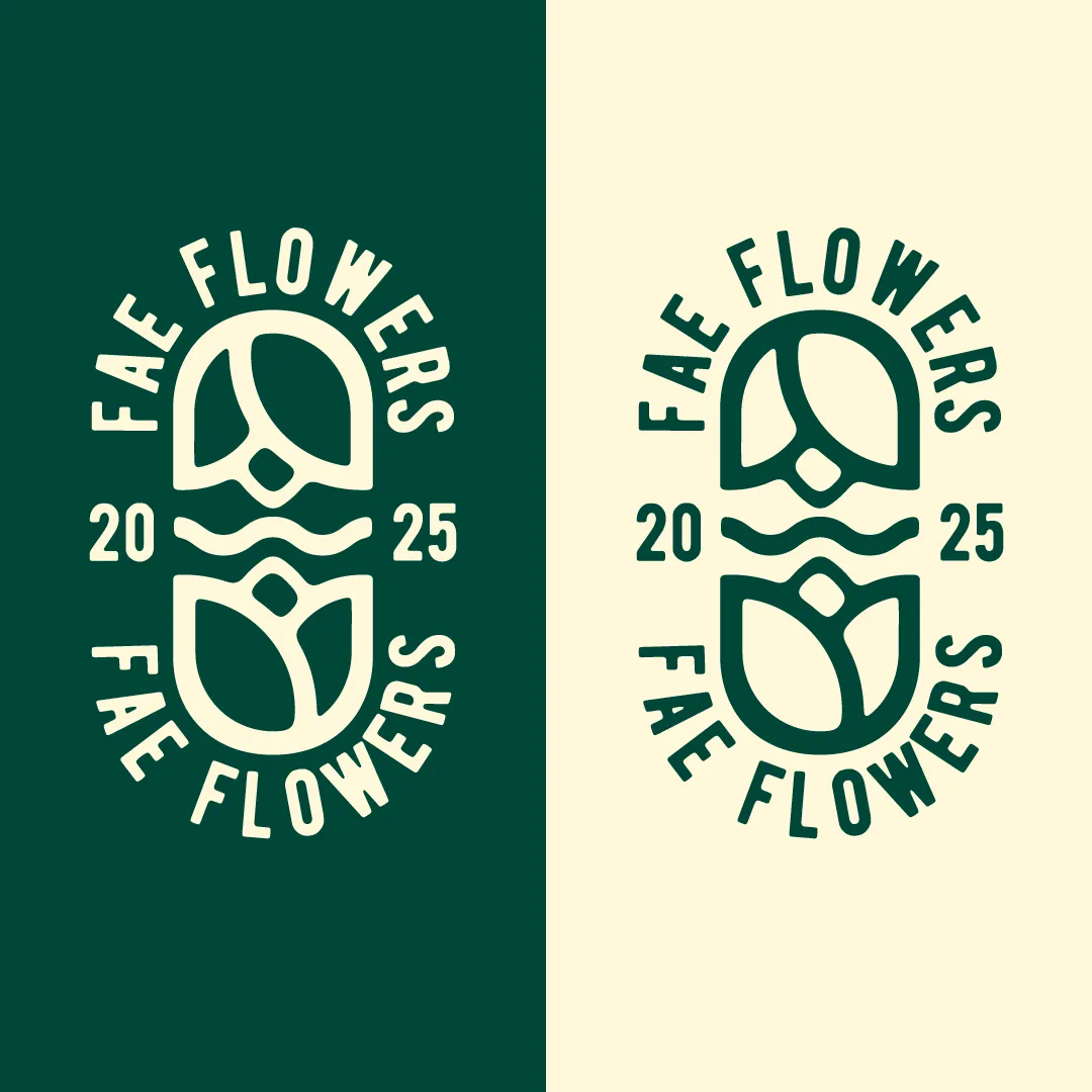 Doorontwikkeling van het eerste FAE-logo met geïntegreerde merknaam