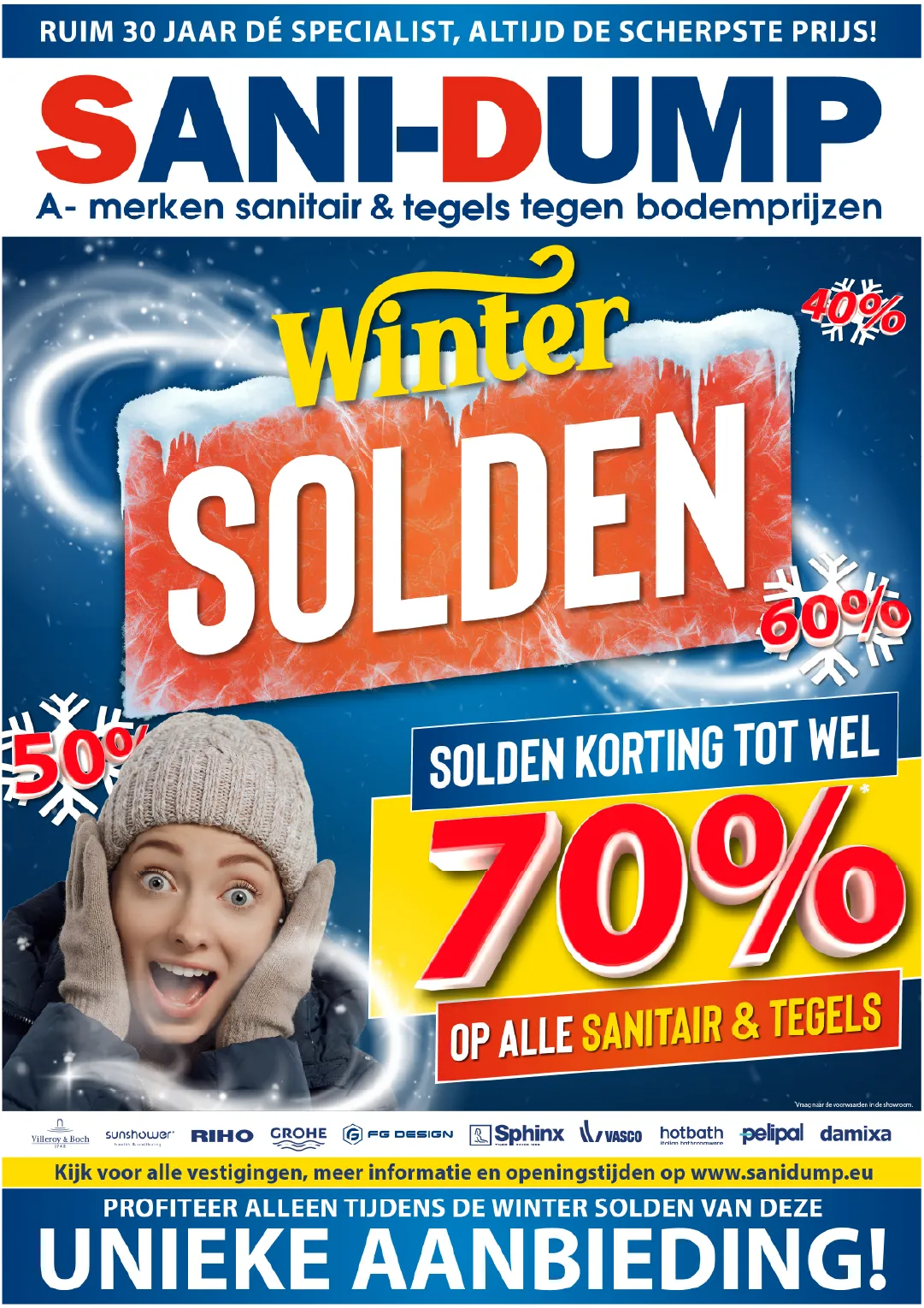 Campagneposter voor Sani-Dump