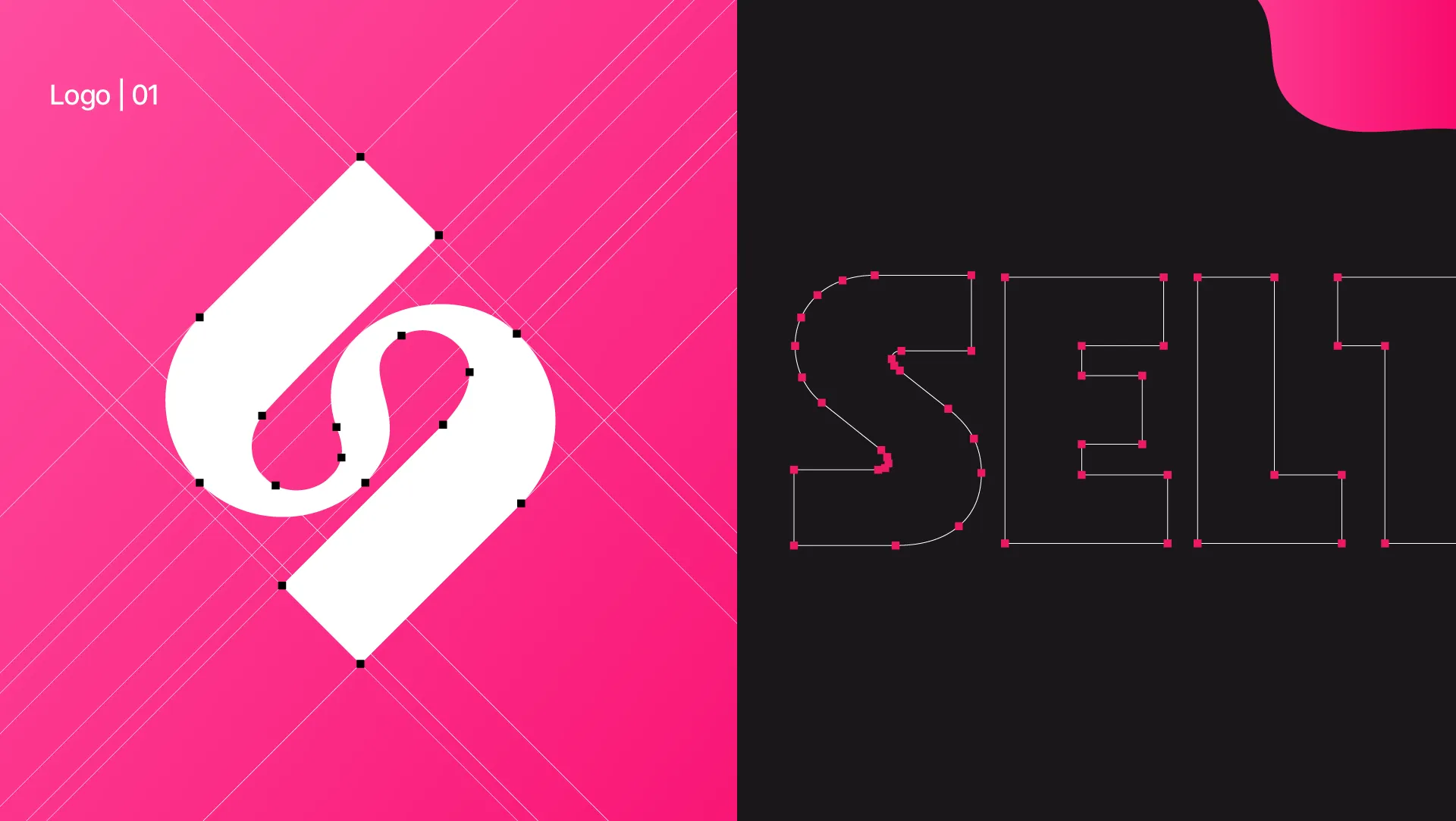 Definitief Seltsyn logo met zichtbare ankerpunten en constructie-opbouw